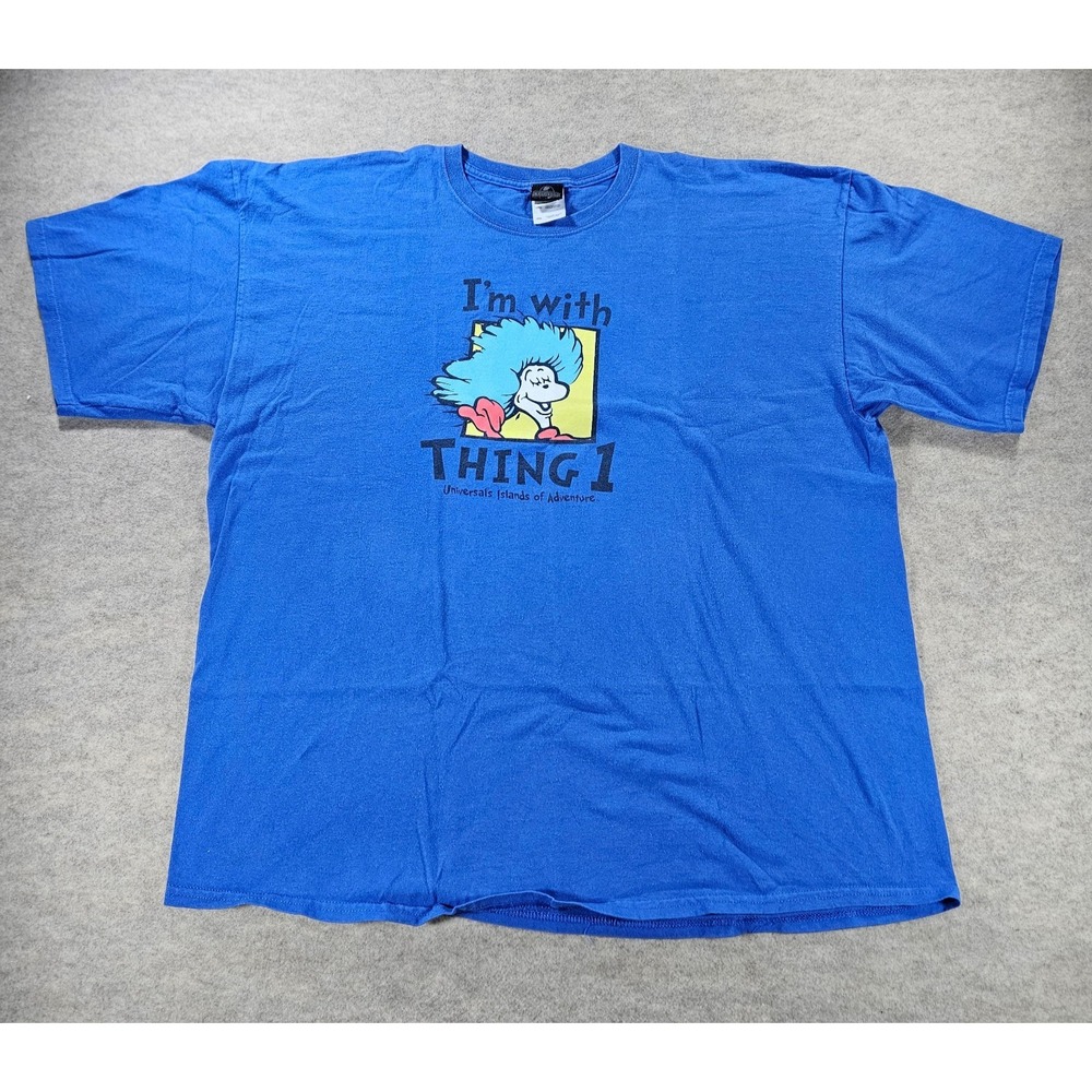 Universal Studios Dr Seuss Thing 1 Thing 2 T Shirt Mens 2XL Islands Adventure